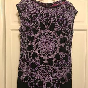 Black & purple dress